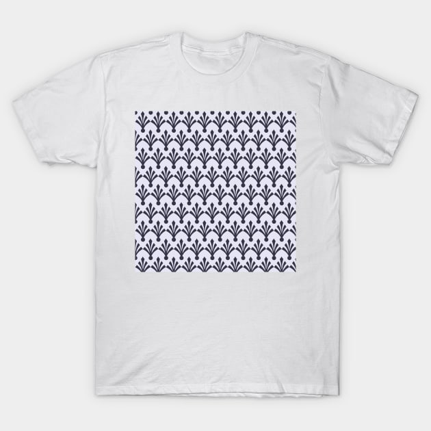 Navy blue diamond shaped motif pattern T-Shirt by SamridhiVerma18